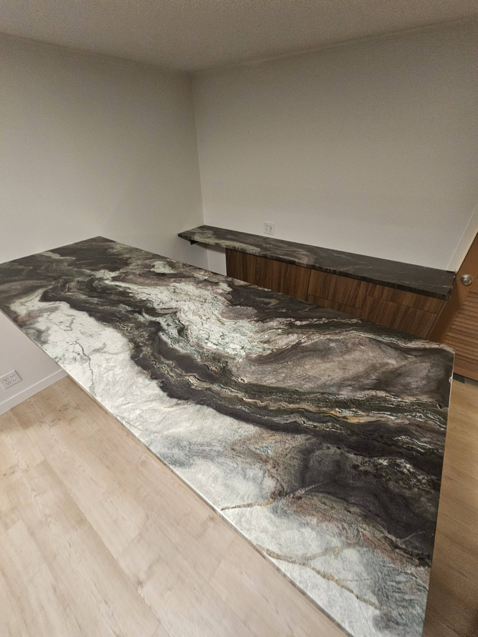 Completed countertop installation