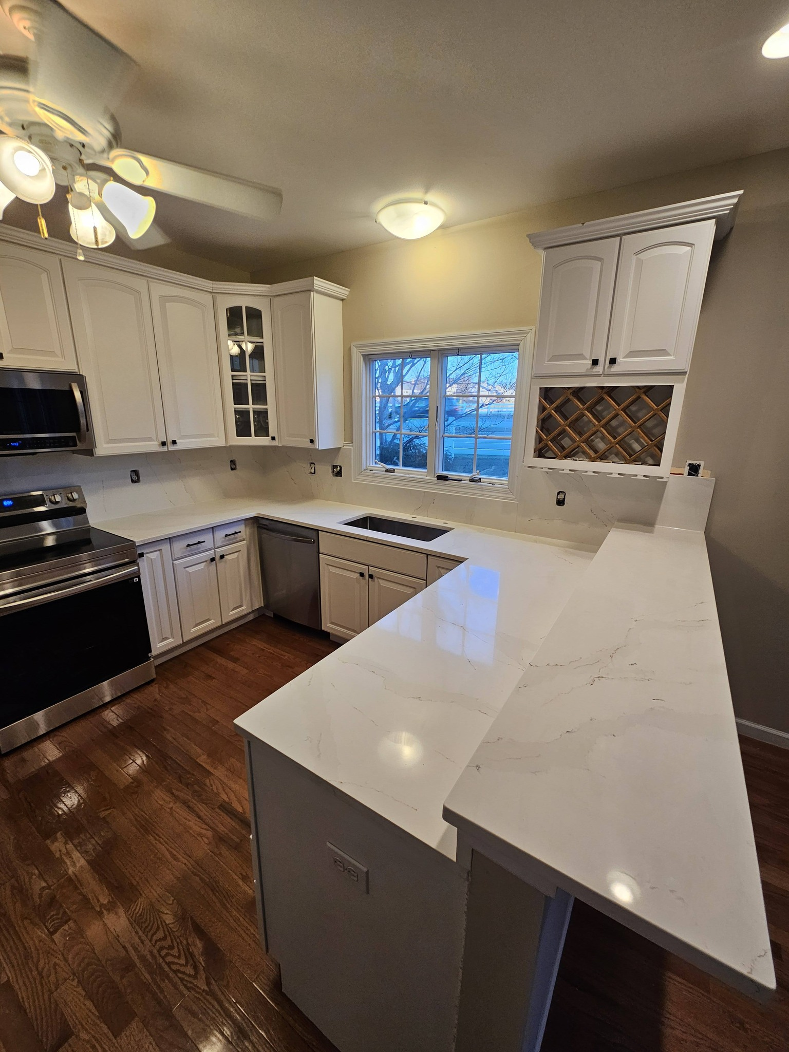 Completed countertop installation
