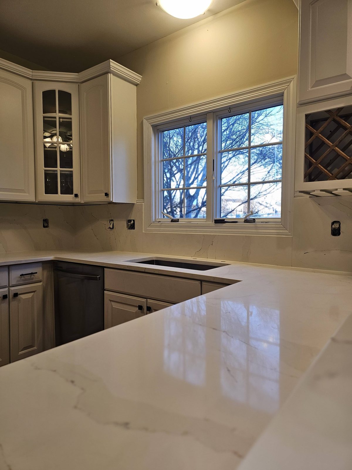 Completed countertop installation