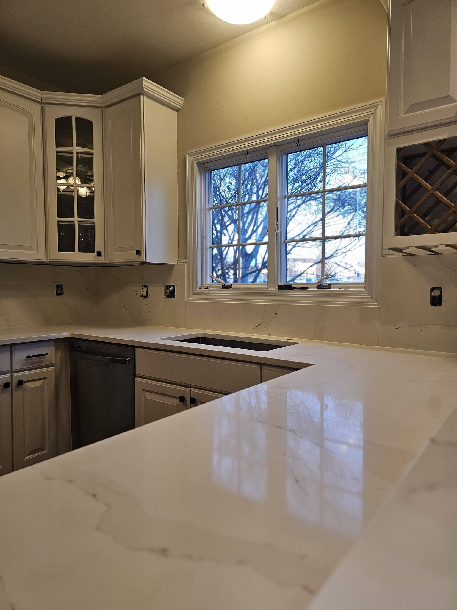 Completed countertop installation