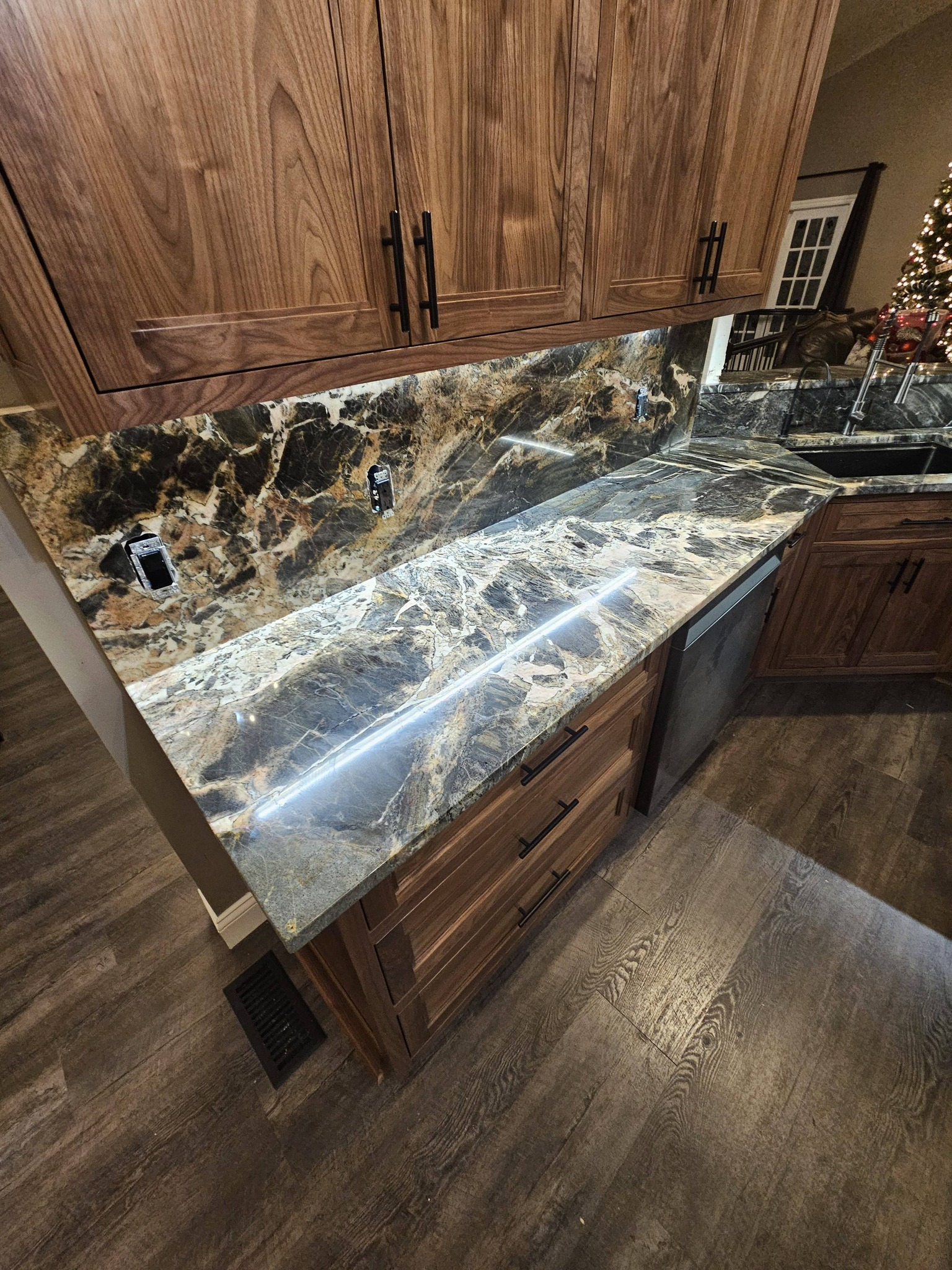 Completed countertop installation