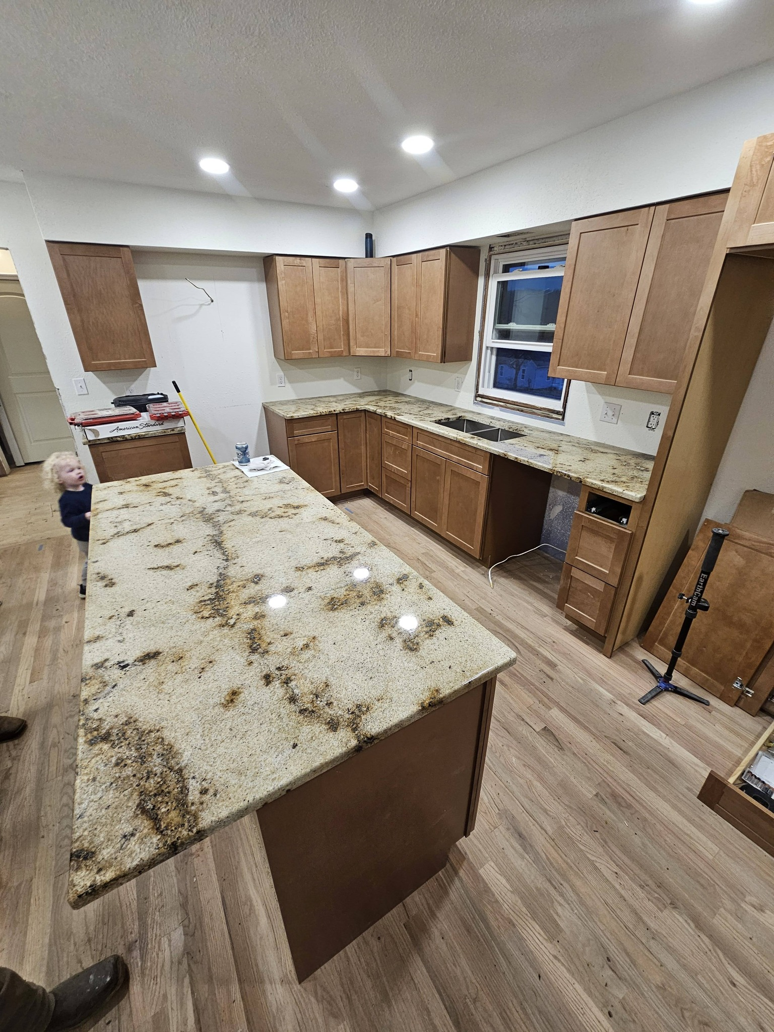 Completed countertop installation