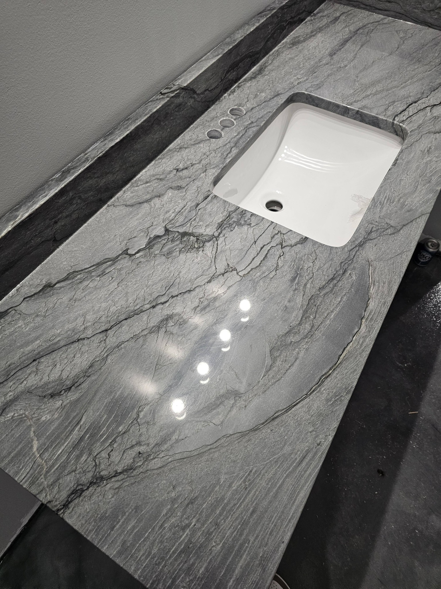 Completed countertop installation