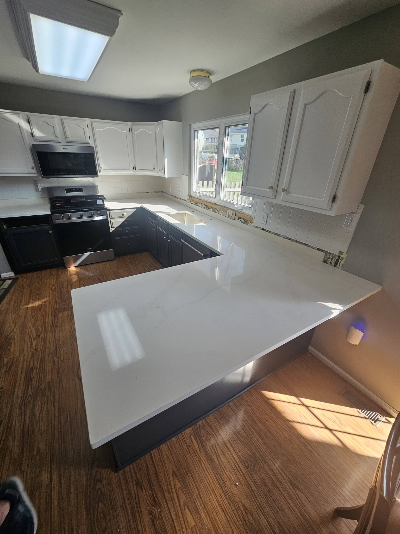 Completed countertop installation