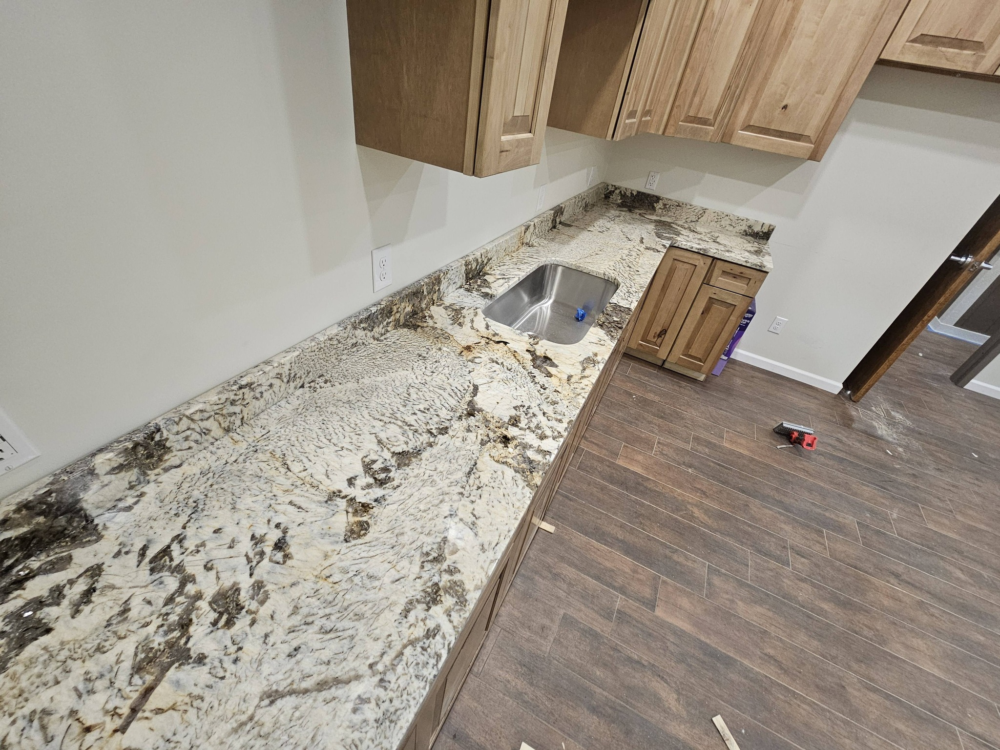 Completed countertop installation