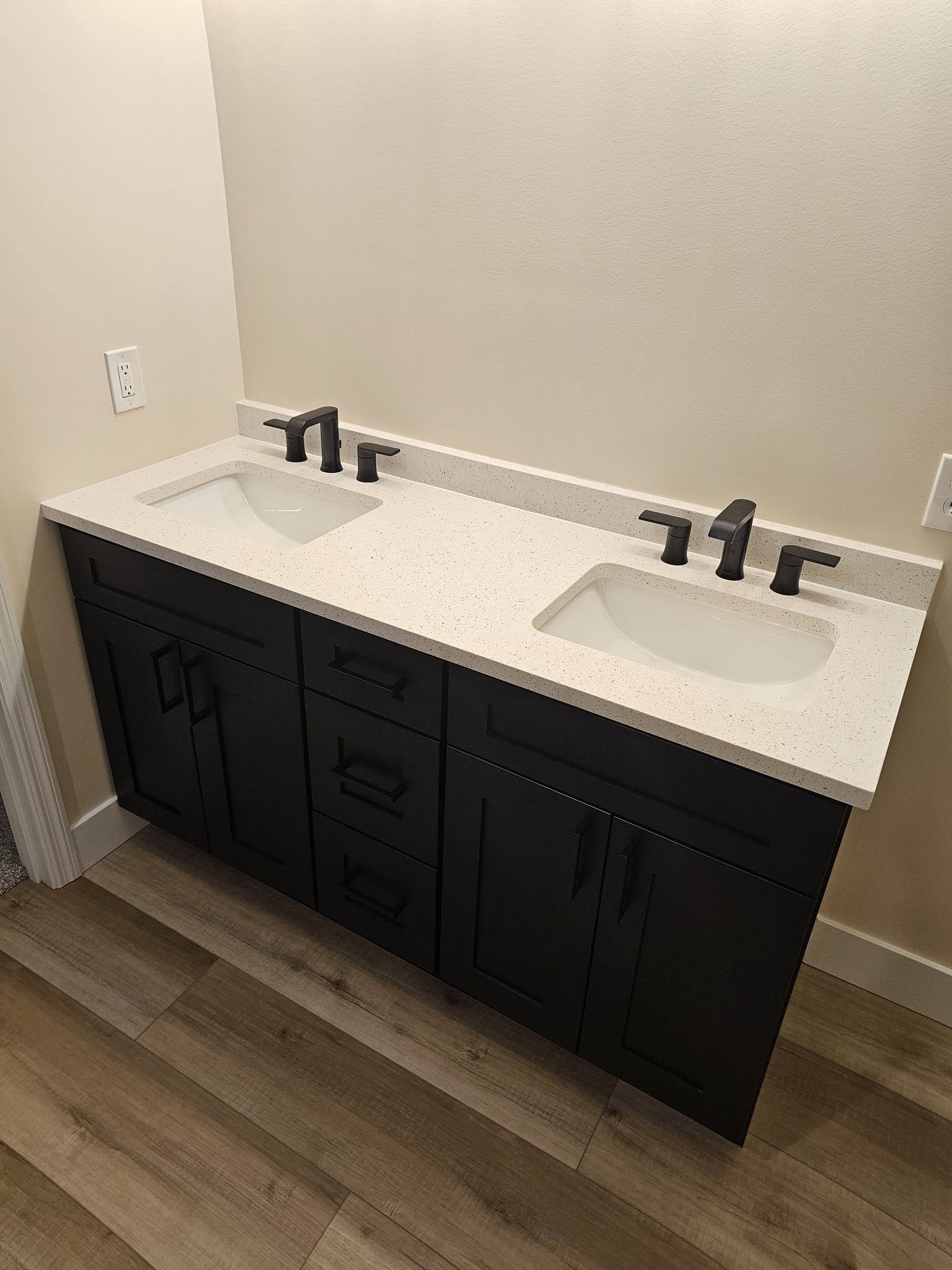 Completed countertop installation