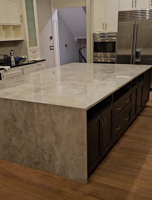 Completed countertop installation